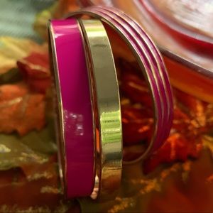 COPY - (3 set) Oscar de la Renta Rose Gold/Pink Bracelet set & extra